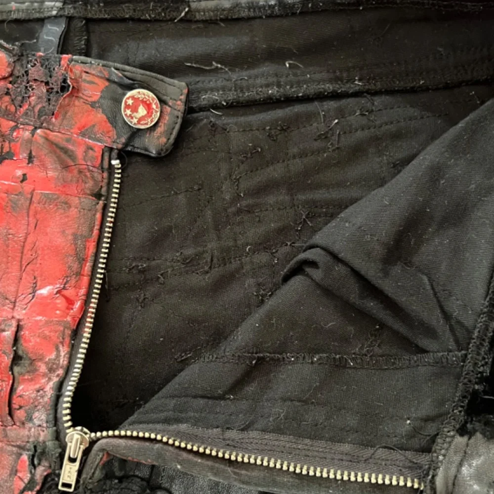 1 of 1 Vintage Leather patchwork pants - Picture 4 of 7